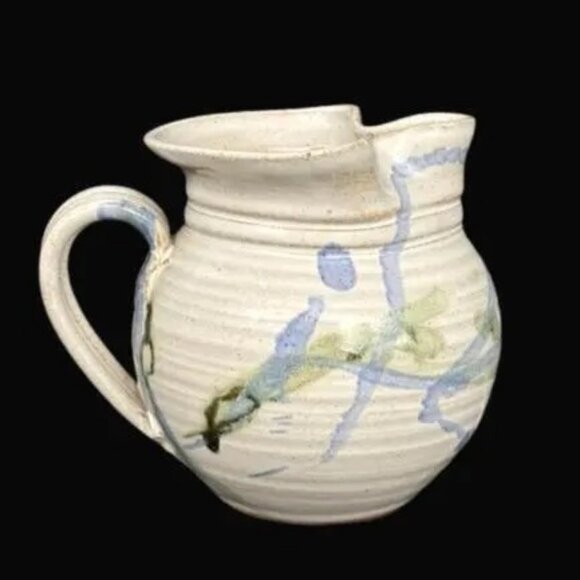 Vintage Studio B Pottery Stoneware Hand Made Pitcher Signed - Picture 6 of 8